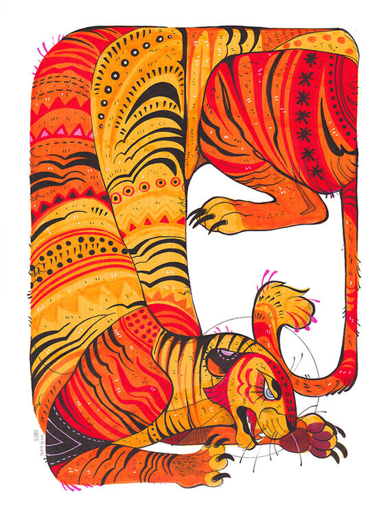Untitled / marker, ink pen, and colored pencil / approx. 9x12 in / 2020