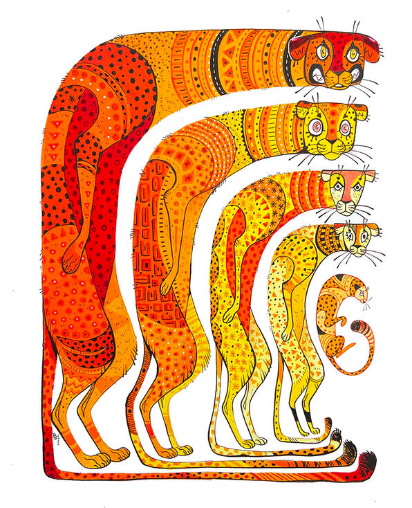 Me, Myself, and I / colored pencil, marker, and ink pen / 11x14 in / 2020